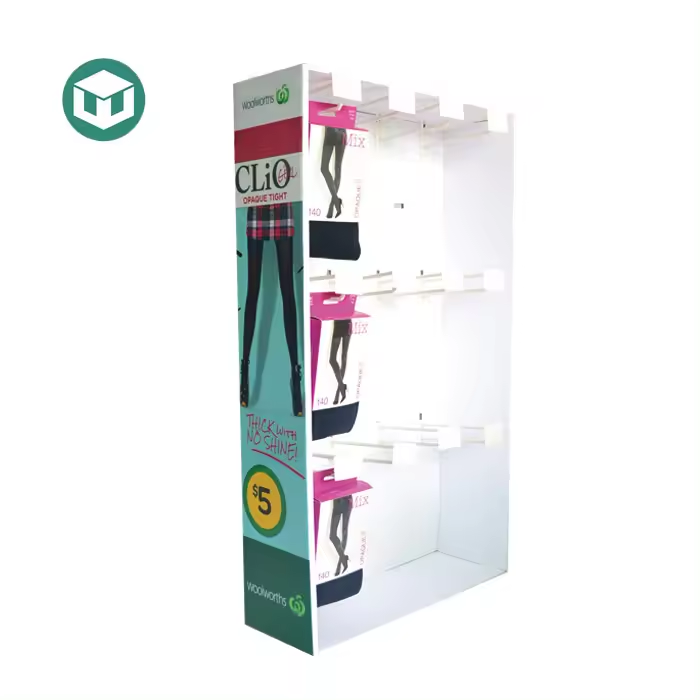 Clothing Store Retail Hanging Stockings Display Rack Sock Display Rack Cardboard Sock Display Rack