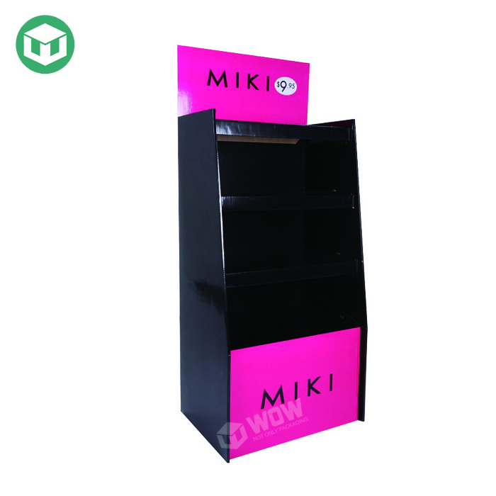 Customized Promotion Corrugated Floor Display Stand Pillow Display Shelves for Retail Stores