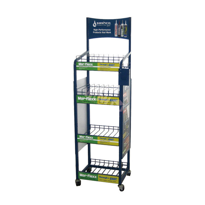 Free Standing Point of Sale Metal Display Stand, Metal Display Rack