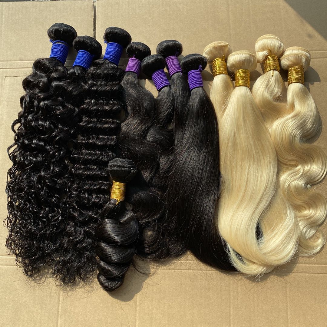 Brazilian Raw Virgin Hair Vendors Free Sample Bundles With Closure HD Frontal Human Hair Extensions Cuticle Aligned Hair Weaves