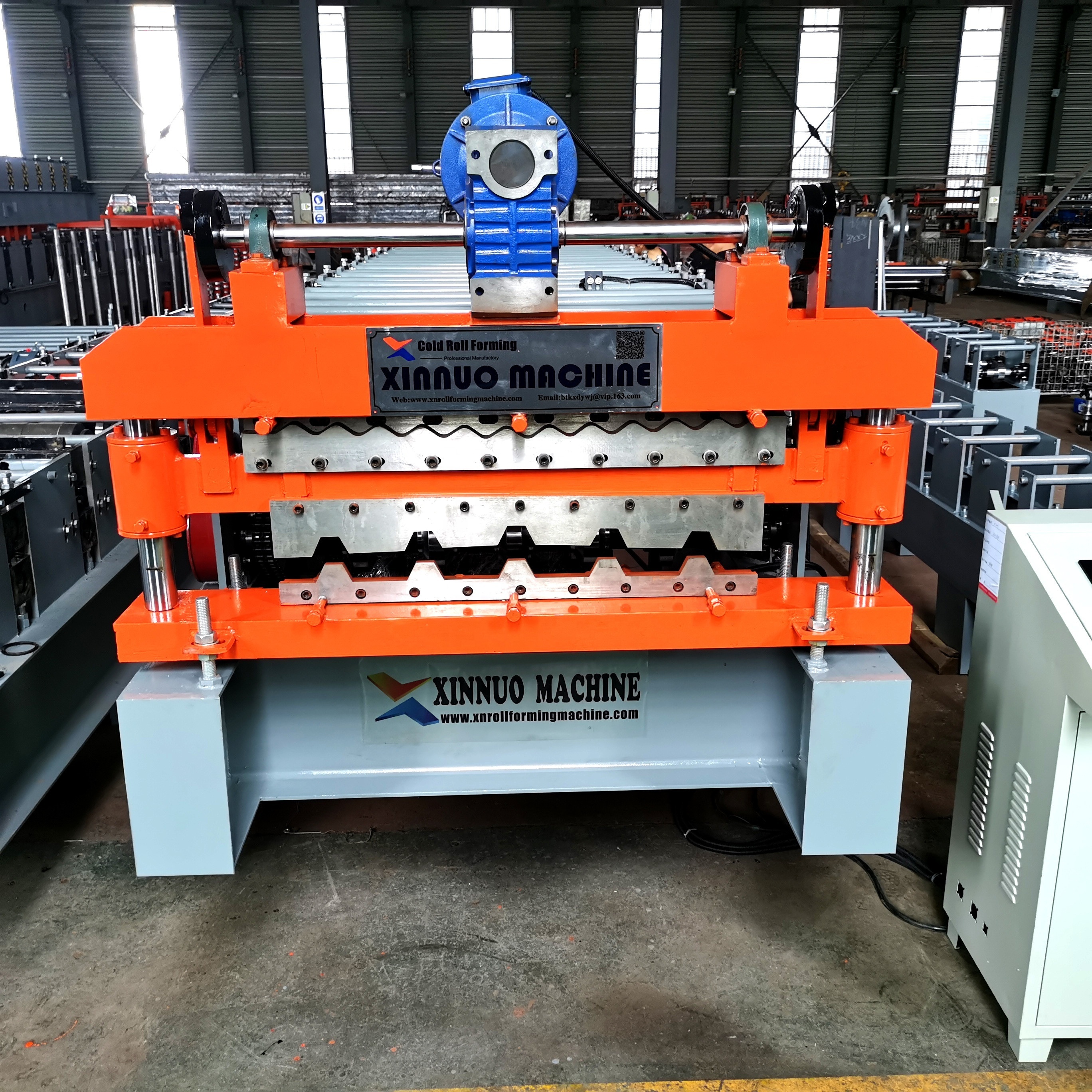 double layer galvanized tile roofing sheet making roll forming machine