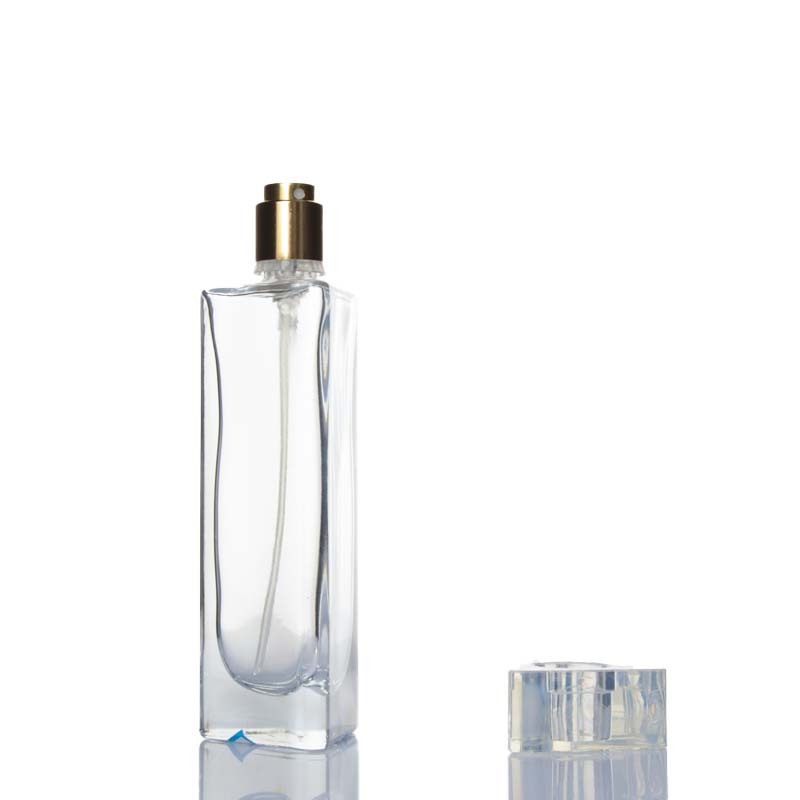 Hot Selling Empty Transparent Triangle Unique Decorative Luxury Cosmetics Bottle 30ml Perfume Glass Bottle