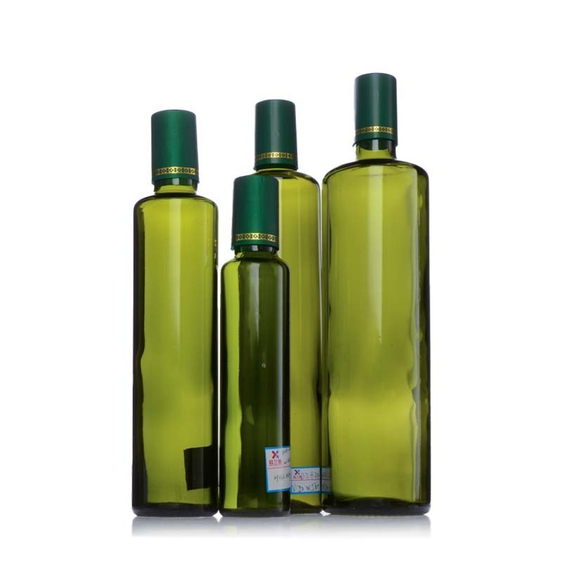 In stock 250ml 500ml 750ml 1000ml olive oil glass bottle with aluminum lid olive oil bottles wholesale