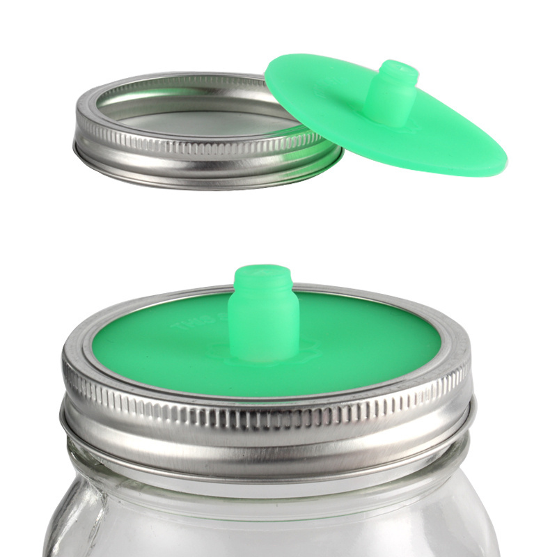 Silicone fermentation airlock wide mouth Mason Jar lids,bottle caps, closures