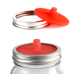 Silicone fermentation airlock wide mouth Mason Jar lids,bottle caps, closures