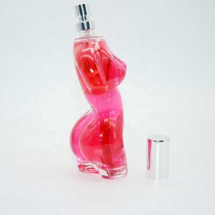 100ml woman shape glass bottle design your perfume bottle