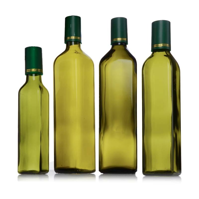 In stock 250ml 500ml 750ml 1000ml olive oil glass bottle with aluminum lid olive oil bottles wholesale