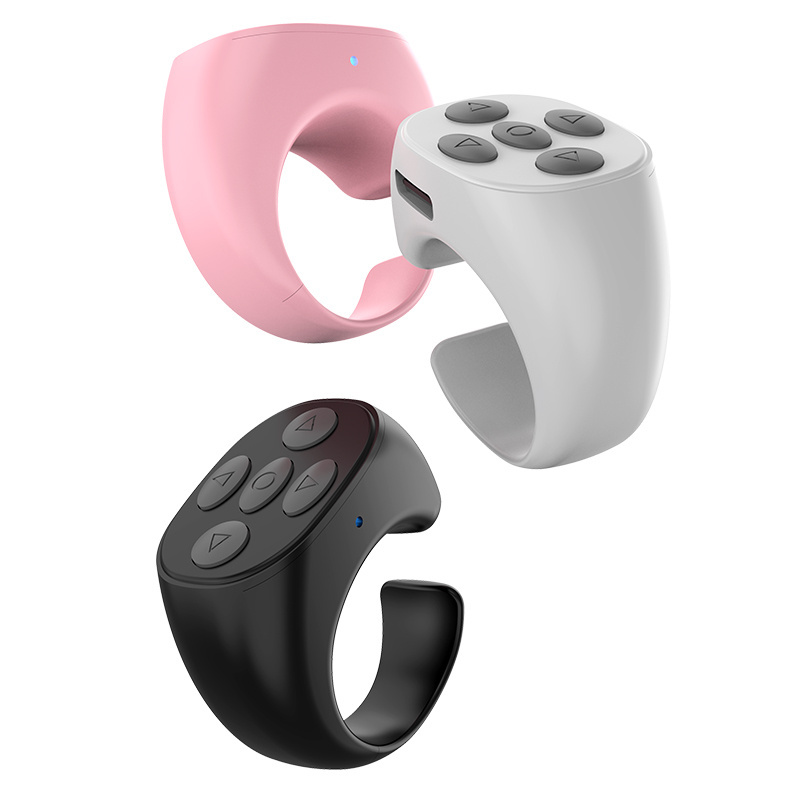 Bluetooth 5.3 Hand Ring Remote Control Selfie Page up for Cellphone Fingertip Artifact TIK TOK Wireless Remote Control