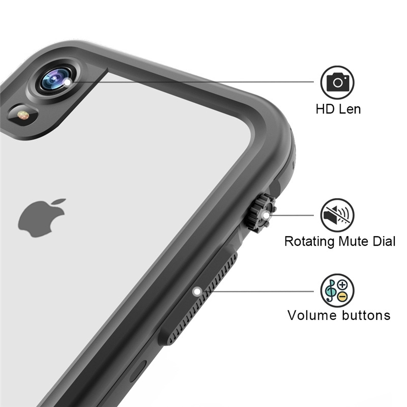 Waterproof Ip68 universal fingerprint identifiction cell mobile phones case cover for iphone x xr xs max for samsung for huawei