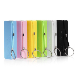 Promotional gift portable cell phone 2000mah mini keychain power bank charger with USB for iphone 6 7 8 Xs max XR 12 13 pro max