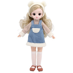 Factory Direct Sale 30cm Fashion Solid Body Joint Girl's Doll Toys