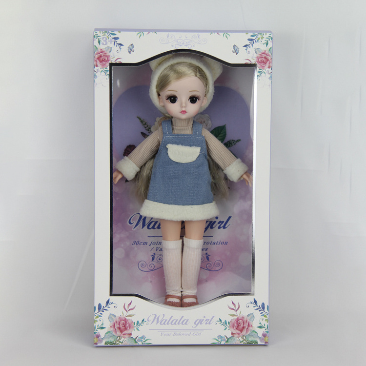 Factory Direct Sale 30cm Fashion Solid Body Joint Girl's Doll Toys