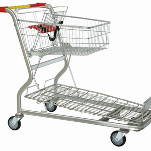 Wholesale construction/building material supermarket platform cargo shopping trolley cart