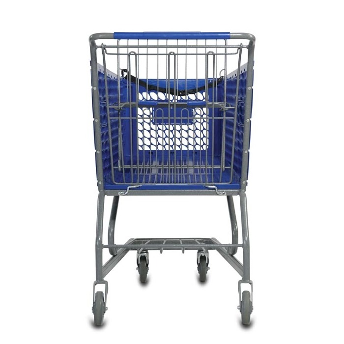 200L plastic supermarket shopping trolley cart plastic basket with baby seat