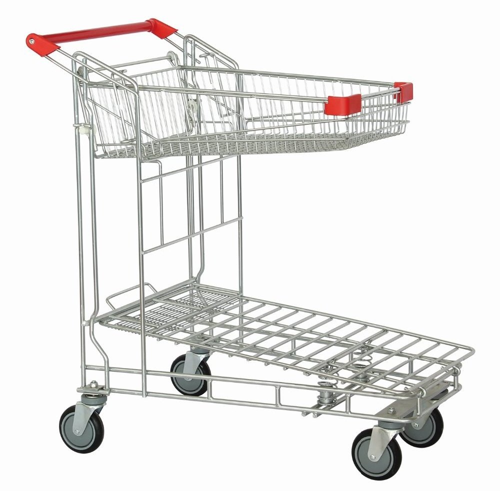 Wholesale construction/building material supermarket platform cargo shopping trolley cart