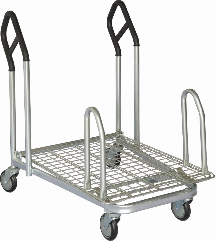 Wholesale construction/building material supermarket platform cargo shopping trolley cart