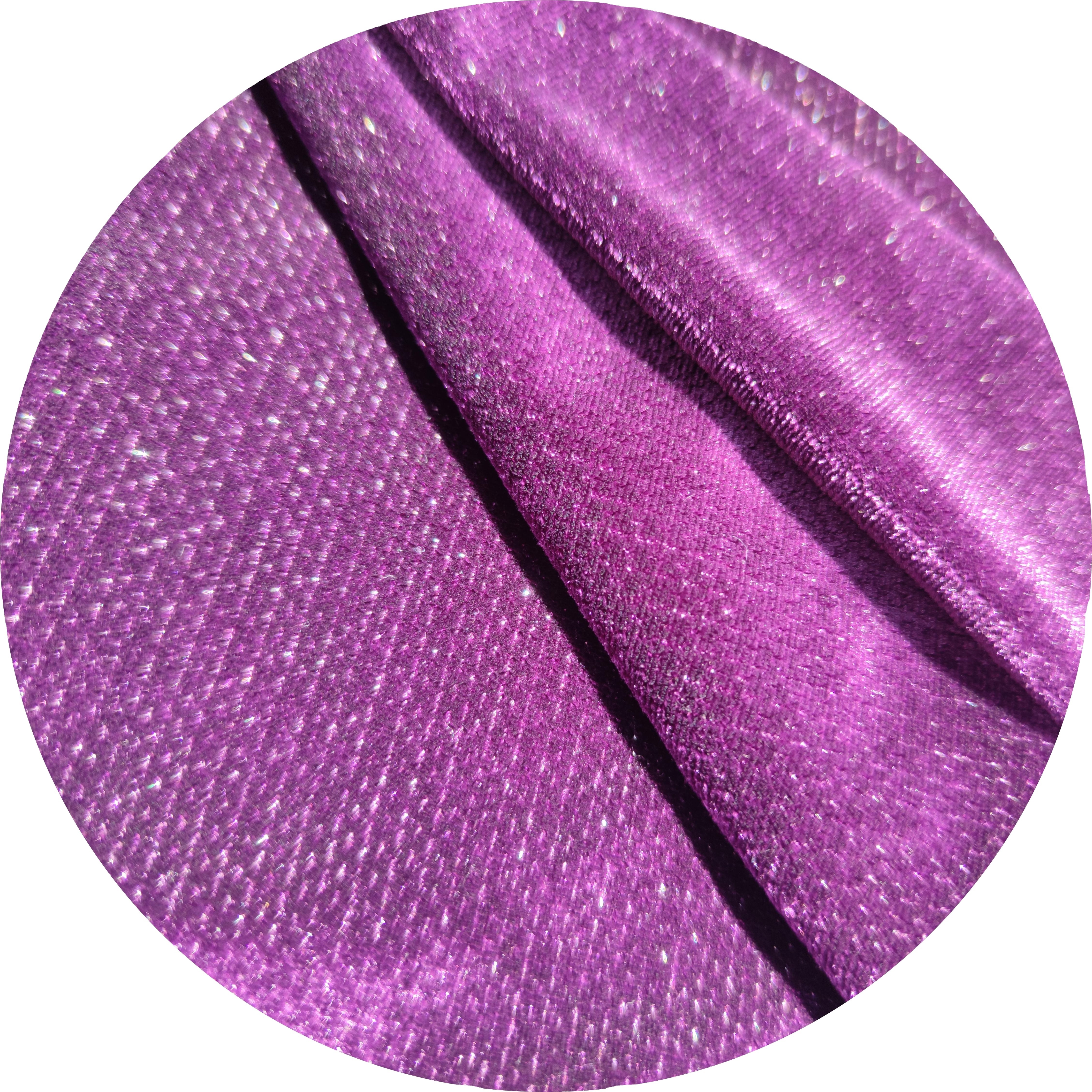 Woying95%polyester 5%Spandex thermal design knitted Korean velvet glitter striped garment fabric