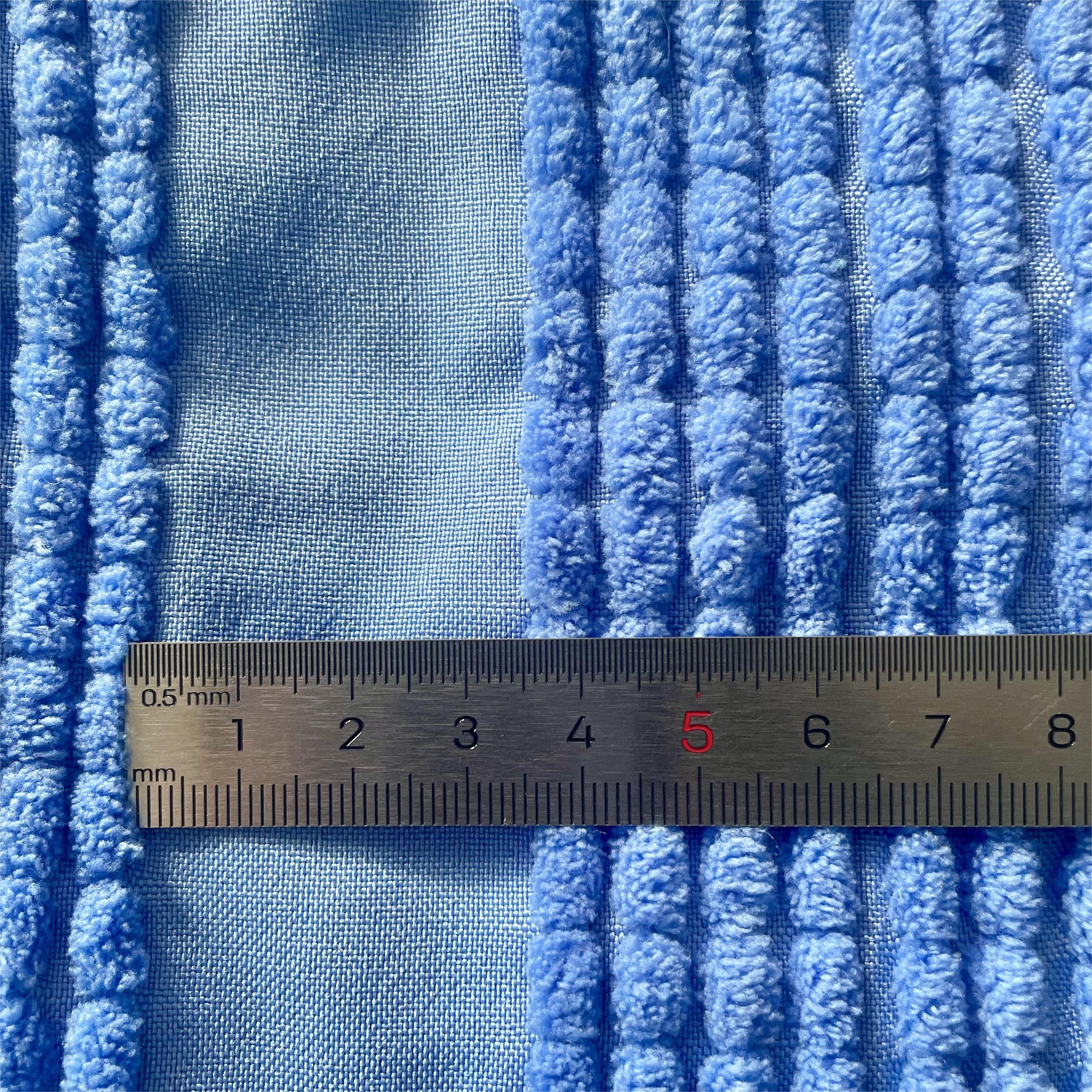 Hot sale Chenille Clean microfiber fabric 100% polyester carpet felt fiber drag weft knit fabric roll