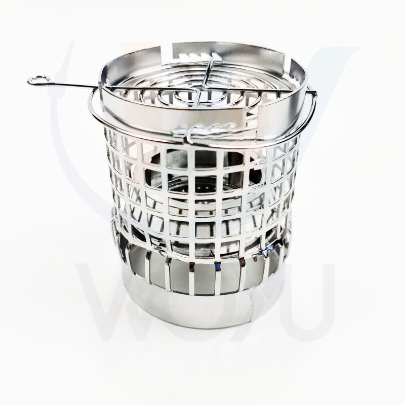 Wholesale portable shisha small glass chicha charcoal holder cage hookah