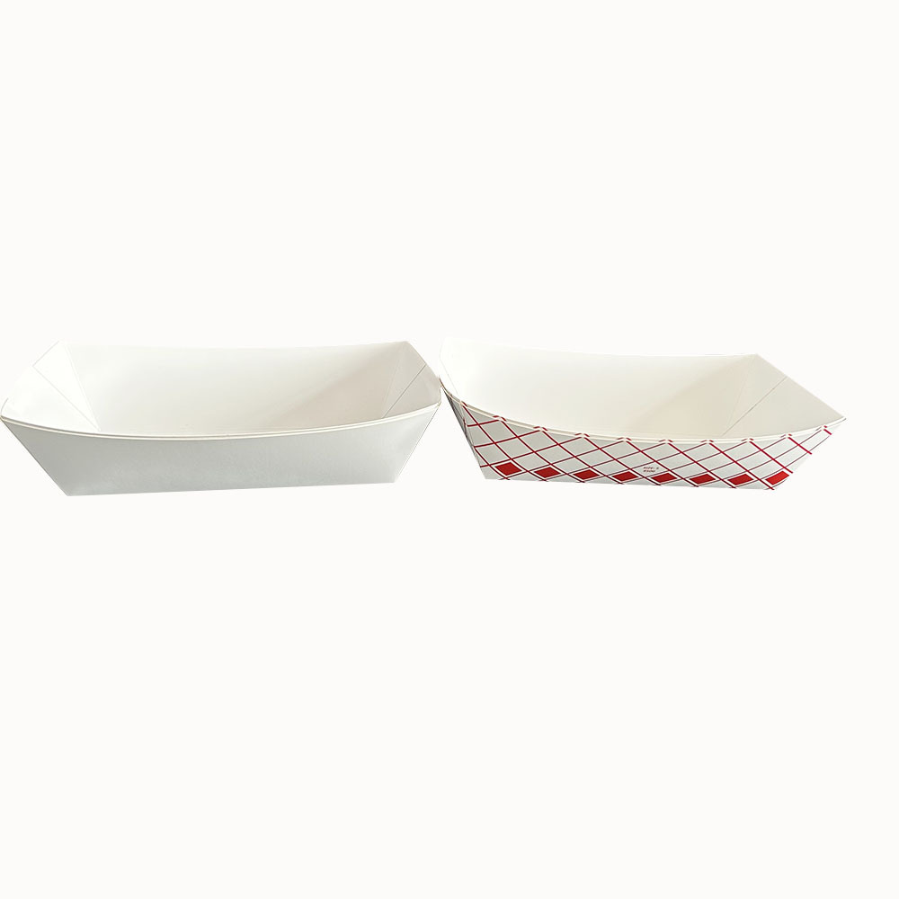 Paper Food Tray Kraft Paper Container Concession Paper Boat Tray For Diners