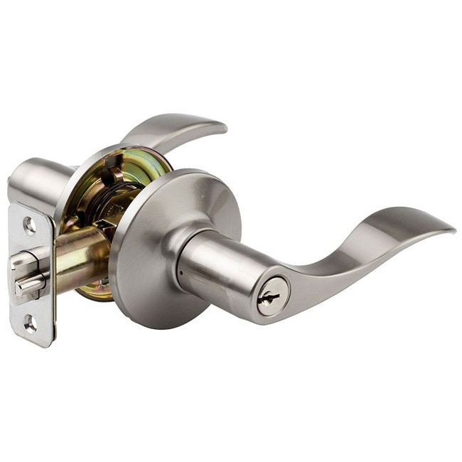 Grade 2 Gate Entry Lever Lock Double Sided Tubular Lever Door Lock Set hotel handle lever door lock