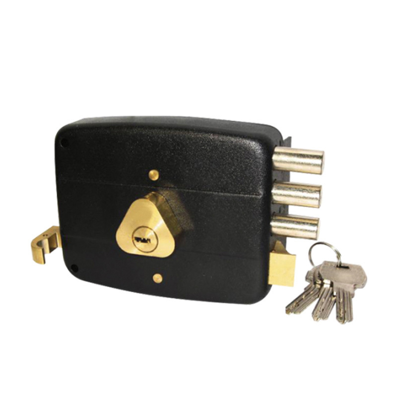 China factory Brass lock cylinder rim lock anti-theft Middle East brass night latch door rim lock