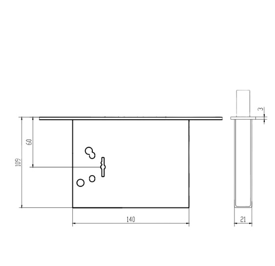 YM-556 Russia design three deadbolt bolt mortise lock body door tubular mortice lock body door knob latch