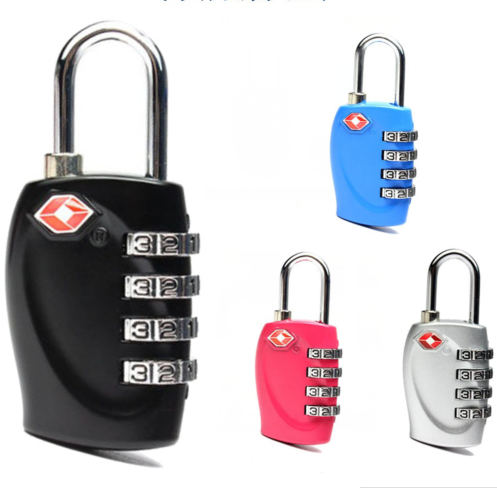 Blue Colour 3 / 4 Digital TSA Combination Suitcase Padlock keyless combination lock