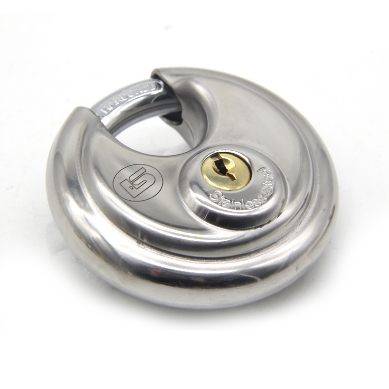 China Lock Manufacturer Supply Stainless Steel Round Cake Discus Anti-theft disc Padlock