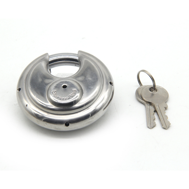 China Lock Manufacturer Supply Stainless Steel Round Cake Discus Anti-theft disc Padlock