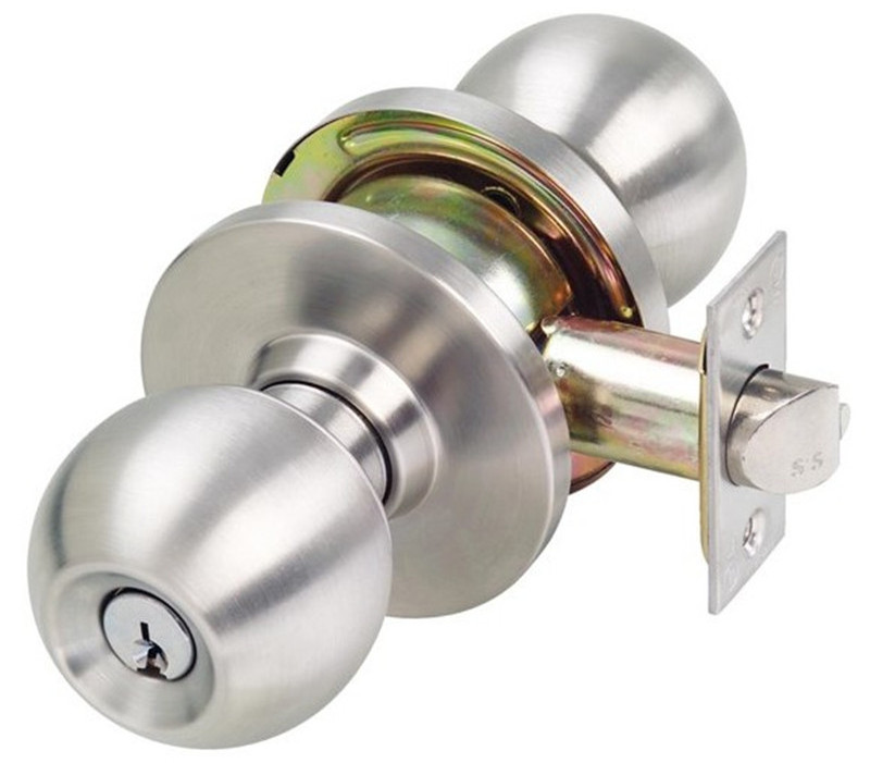 High Quality Cerradura de perilla Cilindrica Brass Cylindrical Zinc Alloy Stainless Steel Door Knob modern door handle Lock