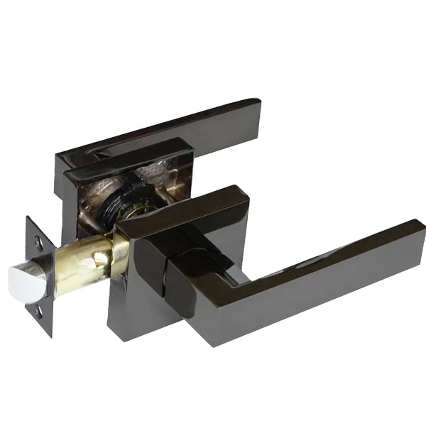 Heavy duty Privacy Tubular black Matt Square Black lever square heavy duty bathroom handle door lock