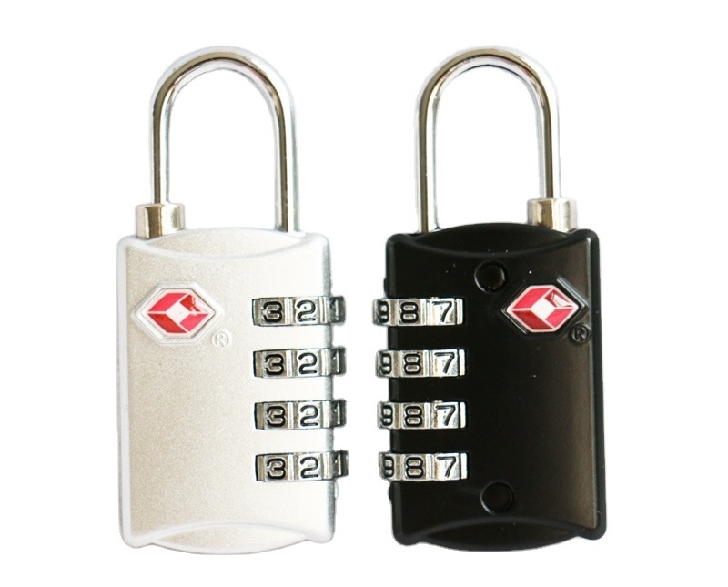 4 Digit Combination Zinc Alloy Padlocks TSA 007 Approved Suitcase Luggage lock