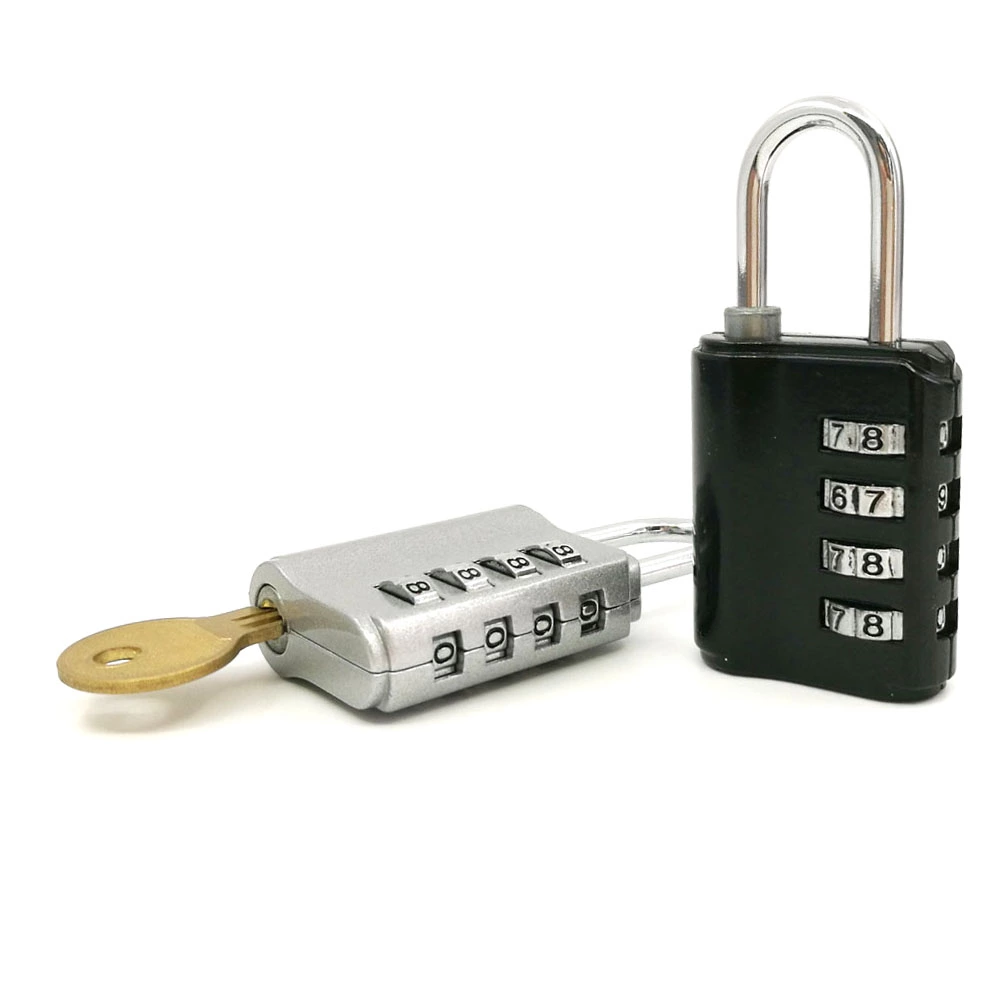 High Security GYM School 4 Digital Combination candado  Padlock with Master Key