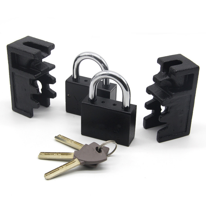 Top Security Anti-pry Waterproof Anti-theft pad lock Heavy Duty black square padlock With Shell