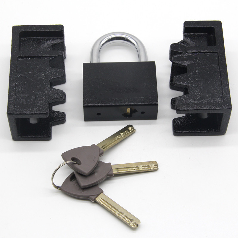 Top Security Anti-pry Waterproof Anti-theft pad lock Heavy Duty black square padlock With Shell