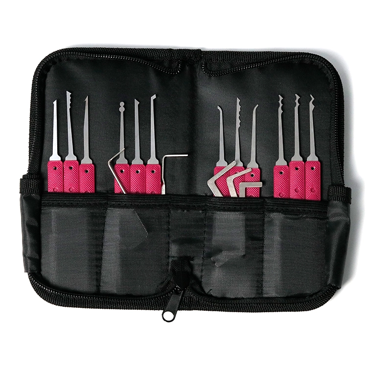 Stainless steel 17pcs lock pick set locksmith tool set locksmith tools lock picking kit set