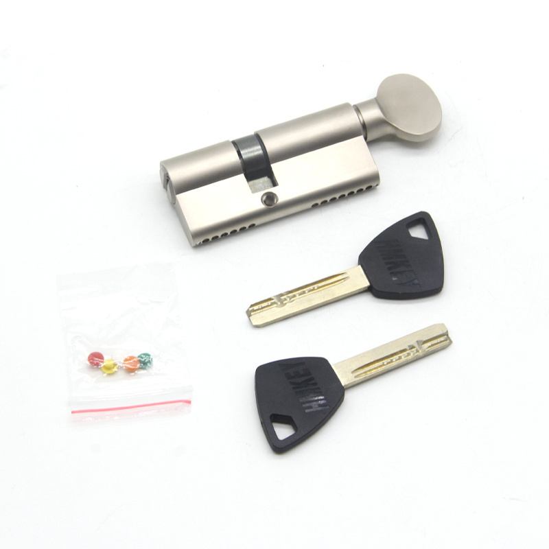 High security door lock cylinder 60mm brass key euro brass door lock cylinder