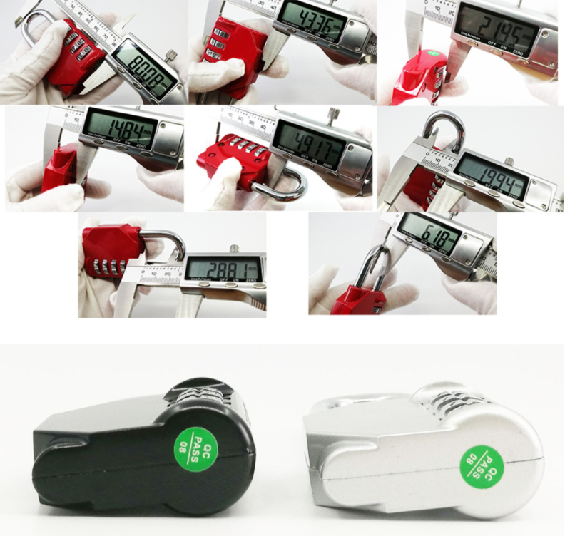 Bag password lock zinc alloy material mini cute lock with 4 security code luggage combination padlock