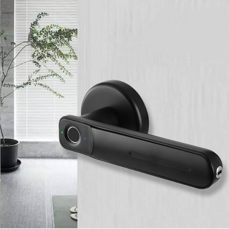 Guangdong Household Security Electronic Round Door Lever Handle usb keyless fingerprint Intelligent Lock