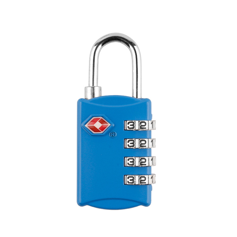 candado de para camio TSA 007 Mini cable 4 digital combination padlock TSA Approved  travel lock custom combination lock