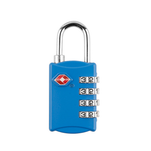 candado de para camio TSA 007 Mini cable 4 digital combination padlock TSA Approved  travel lock custom combination lock