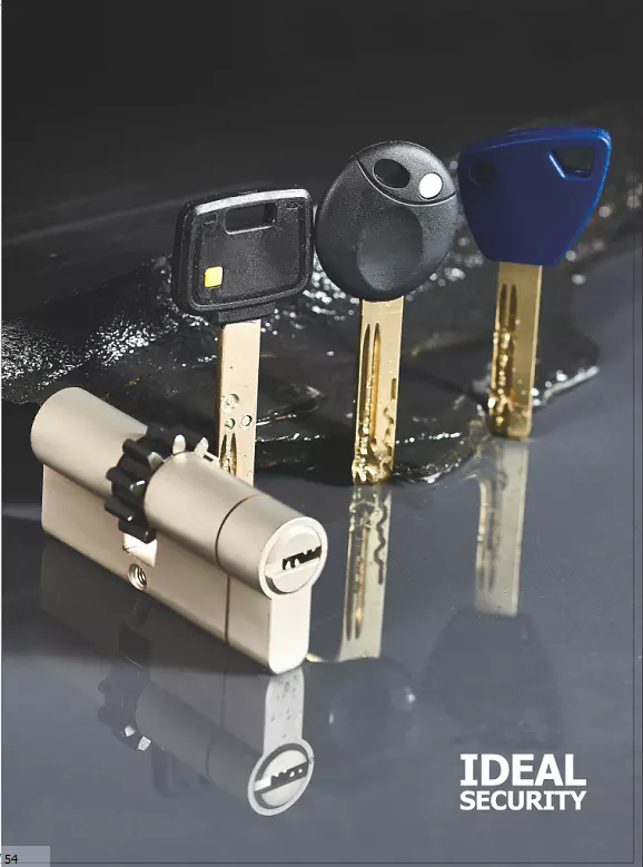 High security isreal popular 10 teeth double open mortise door lock cylinder