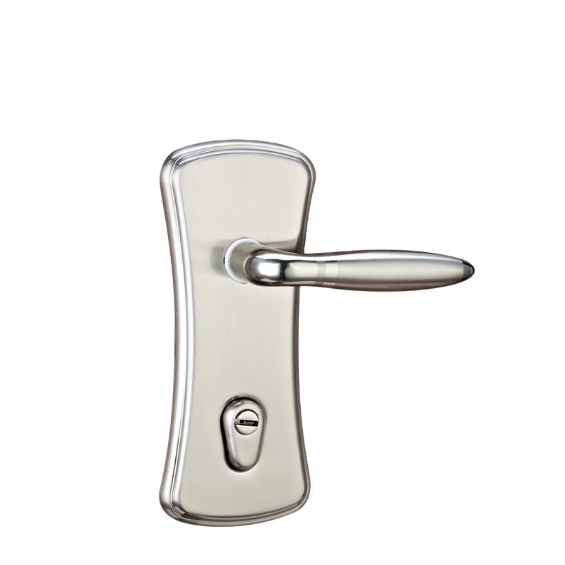 Middle East Israel serrure porte aluminium square mortise lock push pull door handle with plate lock for wooden door