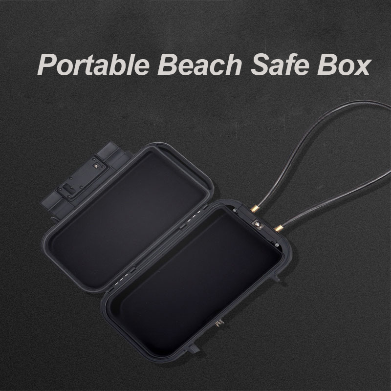 New Outdoor Waterproof Anti-Theft Combination Portable Beach Safe Box Safety Beach Chair Lock Box