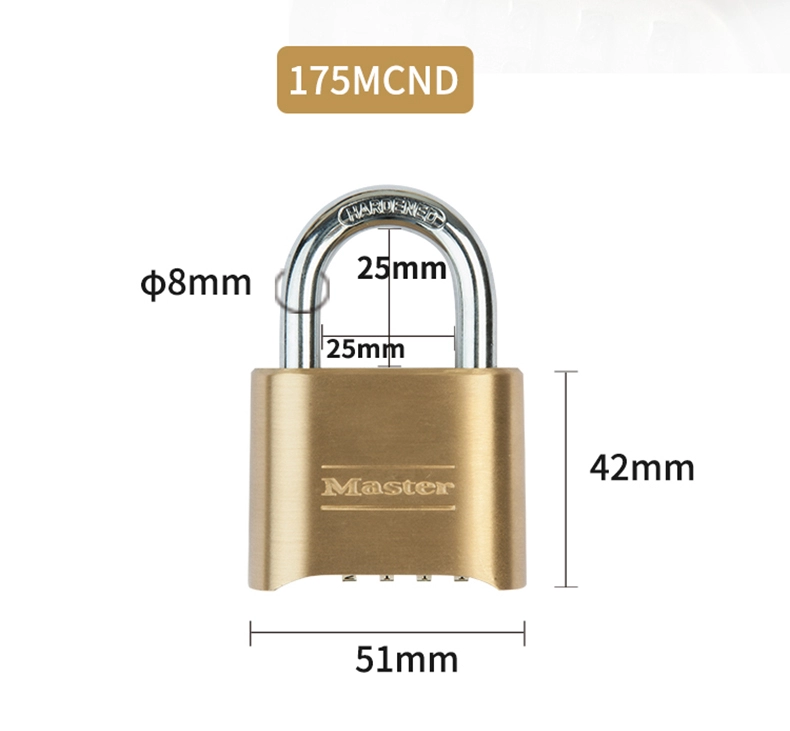 High quality security digital solid brass guard locker  outdoor number combination padlock