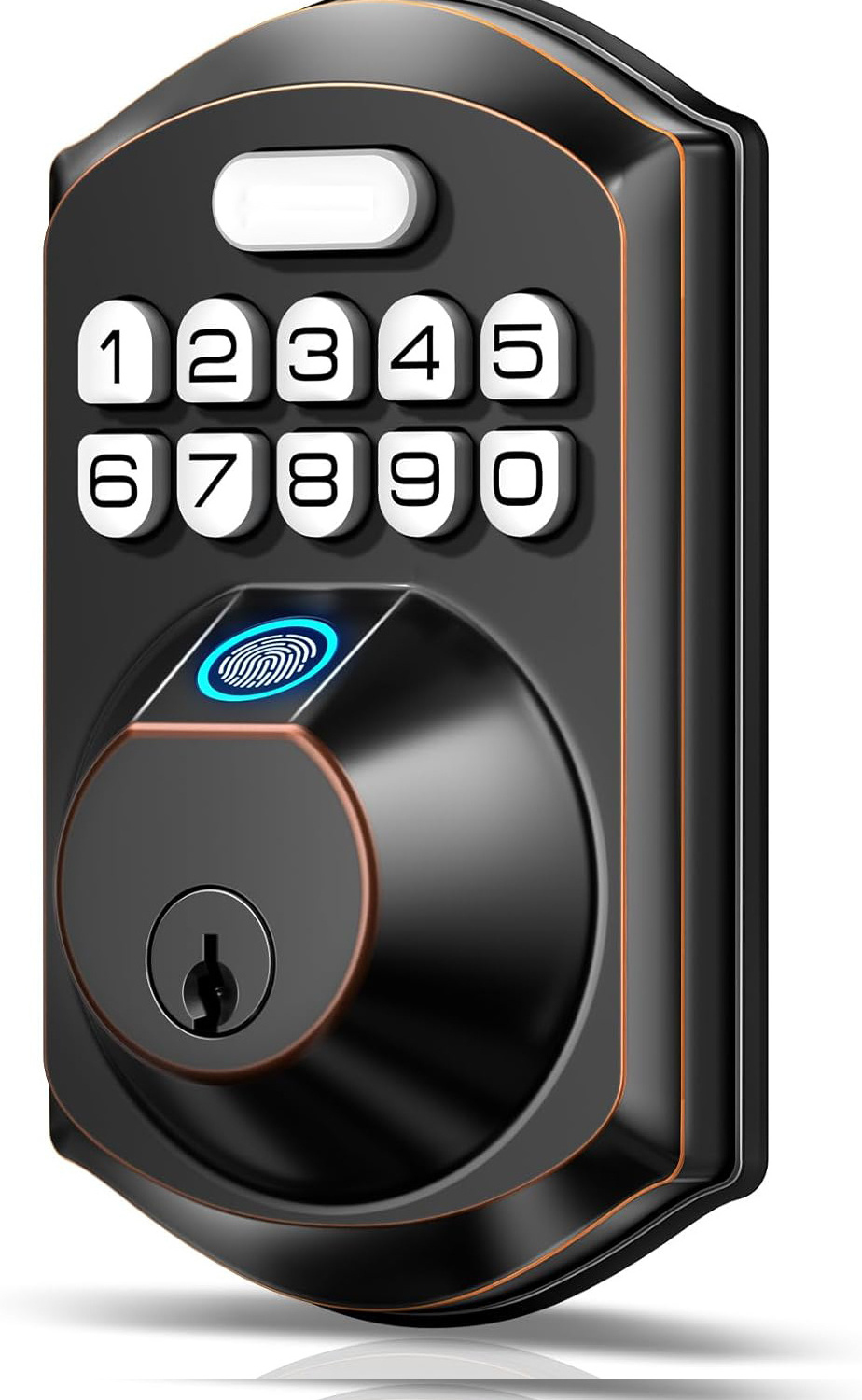 Fingerprint Keyless Entry Electronic Keypad Deadbolt Lock Smart Door Locks