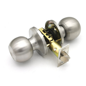 Tubular keyed entry door knob ball lock interior door wing knob cam lock