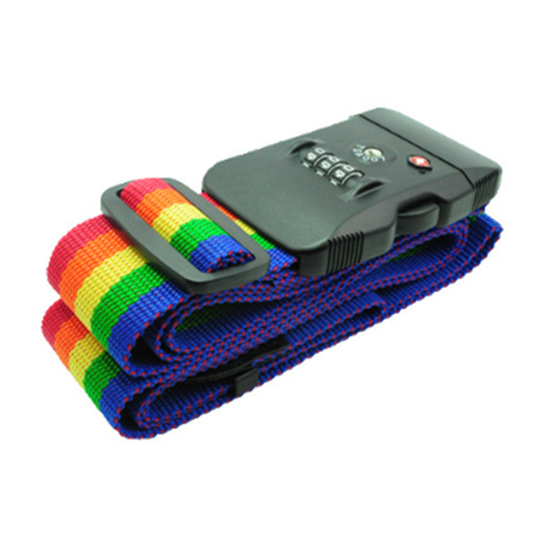 Tsa Lock Adjustable Custom Colorful Suitcase Belts Luggage Strap travel lock