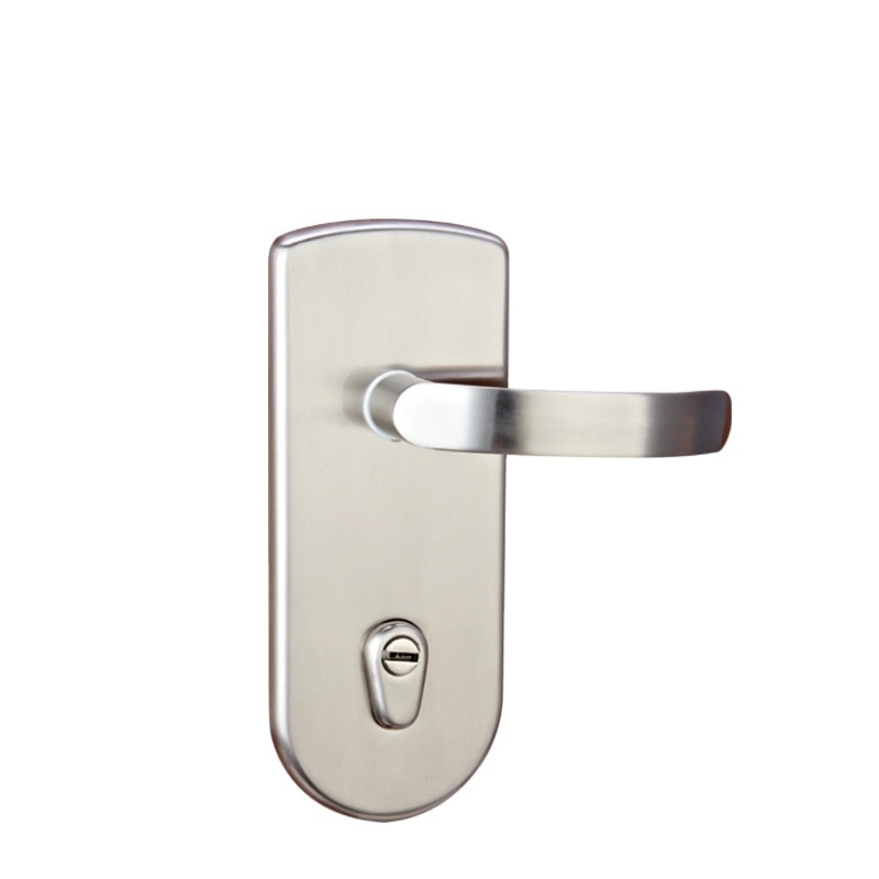 Middle East Israel serrure porte aluminium square mortise lock push pull door handle with plate lock for wooden door